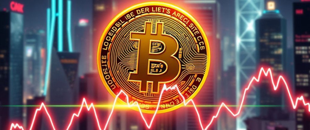 Bitcoin-Preis fällt, Markt unsicher